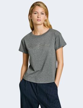 Camiseta Pepe Jeans Mujer Gris Gaia