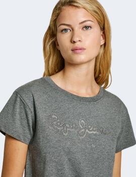 Camiseta Pepe Jeans Mujer Gris Gaia