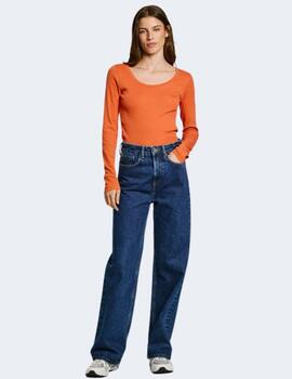 Camiseta Pepe Jeans Mujer Naranja Finny