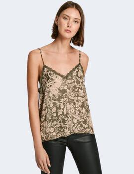 Blusa Pepe Jeans Mujer Verde Peony