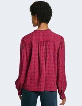 Blusa Pepe Jeans Mujer Roja Ora