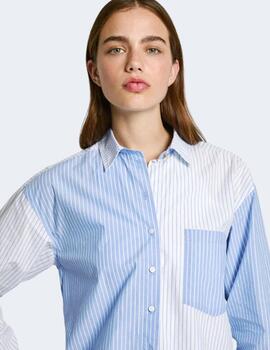 Blusa Pepe Jeans Mujer Azul Robby