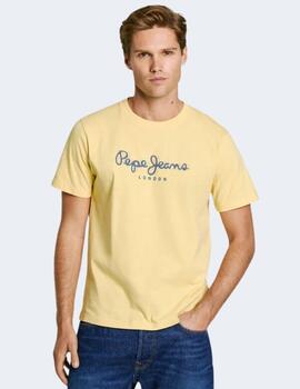 Camiseta Pepe Jeans Hombre Amarilla Abel