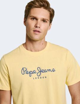 Camiseta Pepe Jeans Hombre Amarilla Abel