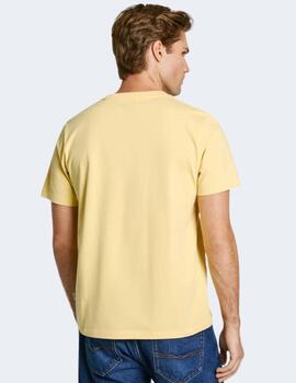 Camiseta Pepe Jeans Hombre Amarilla Abel