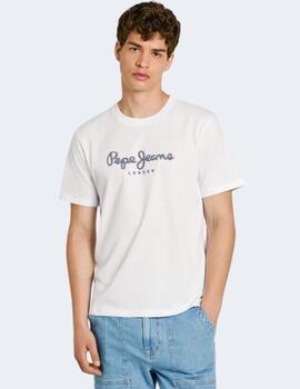 Camiseta Pepe Jeans Hombre Blanca Abel