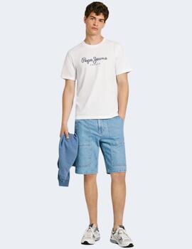 Camiseta Pepe Jeans Hombre Blanca Abel