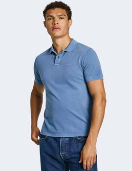 Polo Pepe Jeans Hombre Azul New Oliver