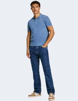 Polo Pepe Jeans Hombre Azul New Oliver