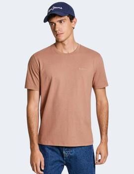 Camiseta Pepe Jeans Hombre Marrón Connor