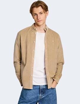 Camisa Pepe Jeans Hombre Beige Miller