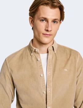 Camisa Pepe Jeans Hombre Beige Miller