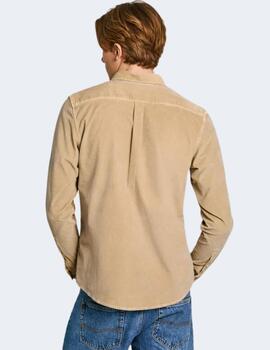 Camisa Pepe Jeans Hombre Beige Miller