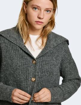 Jersey Pepe Jeans Mujer Gris Irma Cardigan