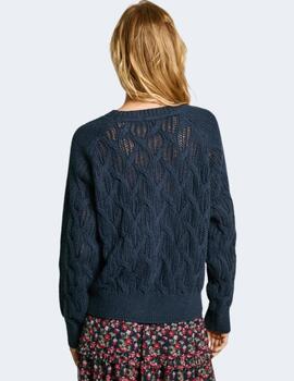 Jersey Pepe Jeans Mujer Hedra Crew Marino