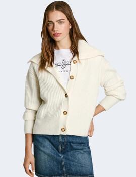 Jersey Pepe Jeans Mujer Blanco Irma Cardigan