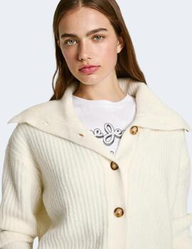 Jersey Pepe Jeans Mujer Blanco Irma Cardigan