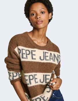 Jersey Pepe Jeans Mujer Marrón Helmi