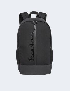 Mochila Pepe Jeans Hombre Negra Hank Legend