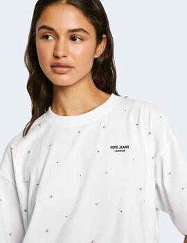 Camiseta Pepe Jeans Mujer Blanca Elin