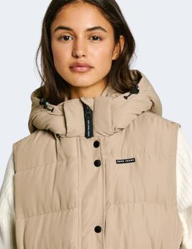 Chaqueta Pepe Jeans Hombre Beige Bibi Vest