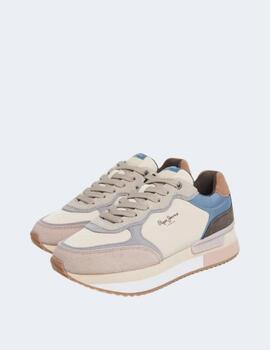 Zapatillas Pepe Jeans Mujer Rusper Mania Beige