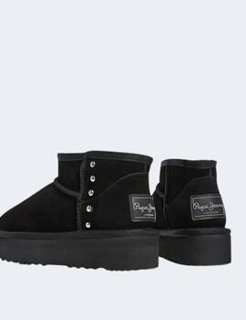 Botas Pepe Jeans Mujer Negras Dissy Metal W