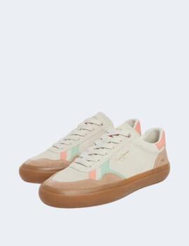 Zapatillas Pepe Jeans Mujer Travis Retro Blancas