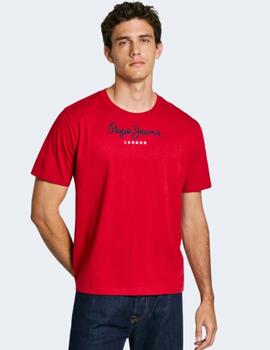 Camiseta Pepe Jeans Hombre Roja Emg Eggo