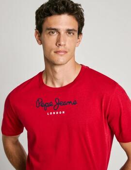 Camiseta Pepe Jeans Hombre Roja Emg Eggo