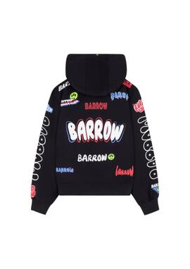 Sudadera Barrow negra parches unisex