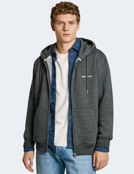 Sudadera Pepe Jeans Hombre Negra Damian Zip