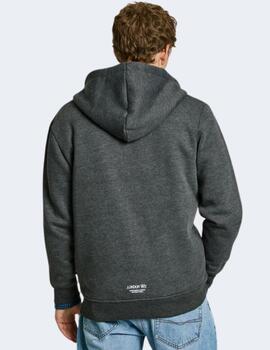 Sudadera Pepe Jeans Hombre Negra Damian Zip