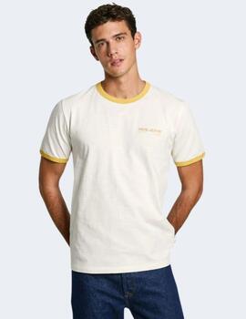 Camiseta Pepe Jeans Blanca Hombre Pacey