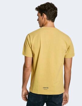 Camiseta Pepe Jeans Amarilla Hombre Darius Tee