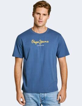 Camiseta Pepe Jeans Hombre Azul Eggo N