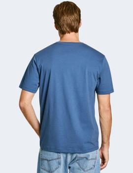 Camiseta Pepe Jeans Hombre Azul Eggo N