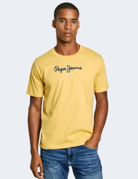 Camiseta Pepe Jeans Hombre Amarilla Eggo N