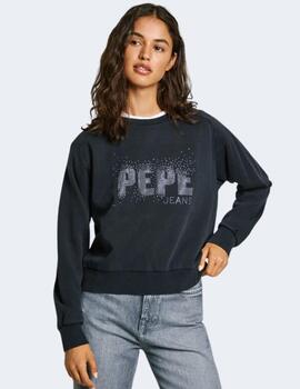 Sudadera Pepe Jeans Mujer Negra Luna