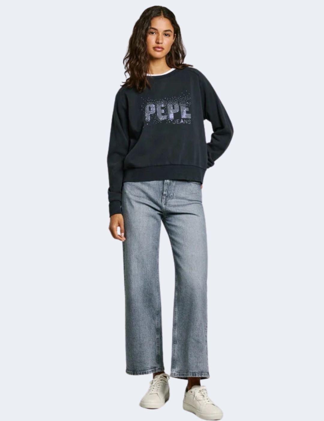 Sudadera Pepe Jeans Mujer Negra Luna