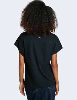 Camiseta Pepe Jeans Mujer Negra Lira