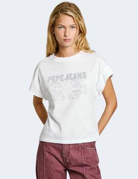 Camiseta Pepe Jeans Mujer Blanca Lira