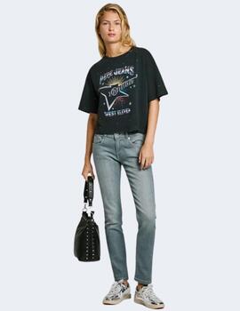 Camiseta Pepe Jeans Mujer Negra Louise