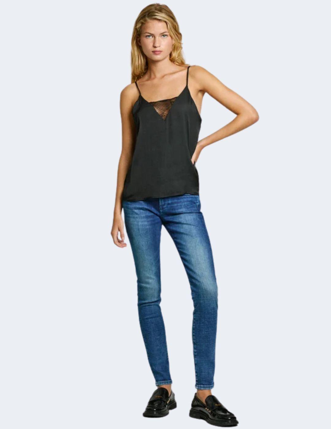 Blusa Pepe Jeans Mujer Negra Adeline