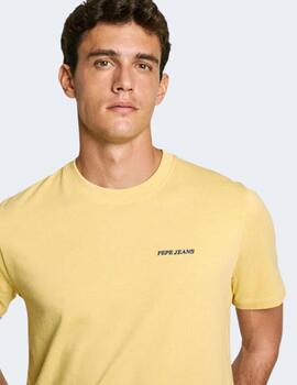 Camiseta Pepe Jeans Hombre Amarillo Damian Tee