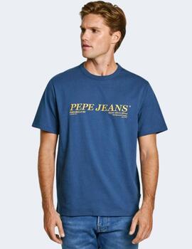 Camiseta Pepe Jeans Hombre Azul Dylan Tee