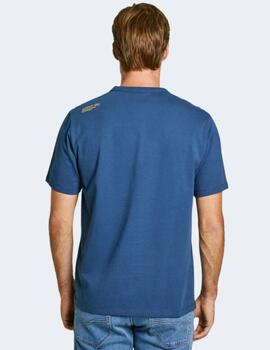 Camiseta Pepe Jeans Hombre Azul Dylan Tee