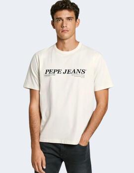 Camiseta Pepe Jeans Hombre Blanca Dylan Tee