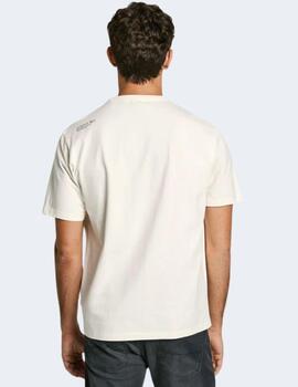 Camiseta Pepe Jeans Hombre Blanca Dylan Tee