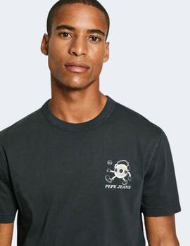 Camista Pepe Jeans Hombre Negra Dean Tee